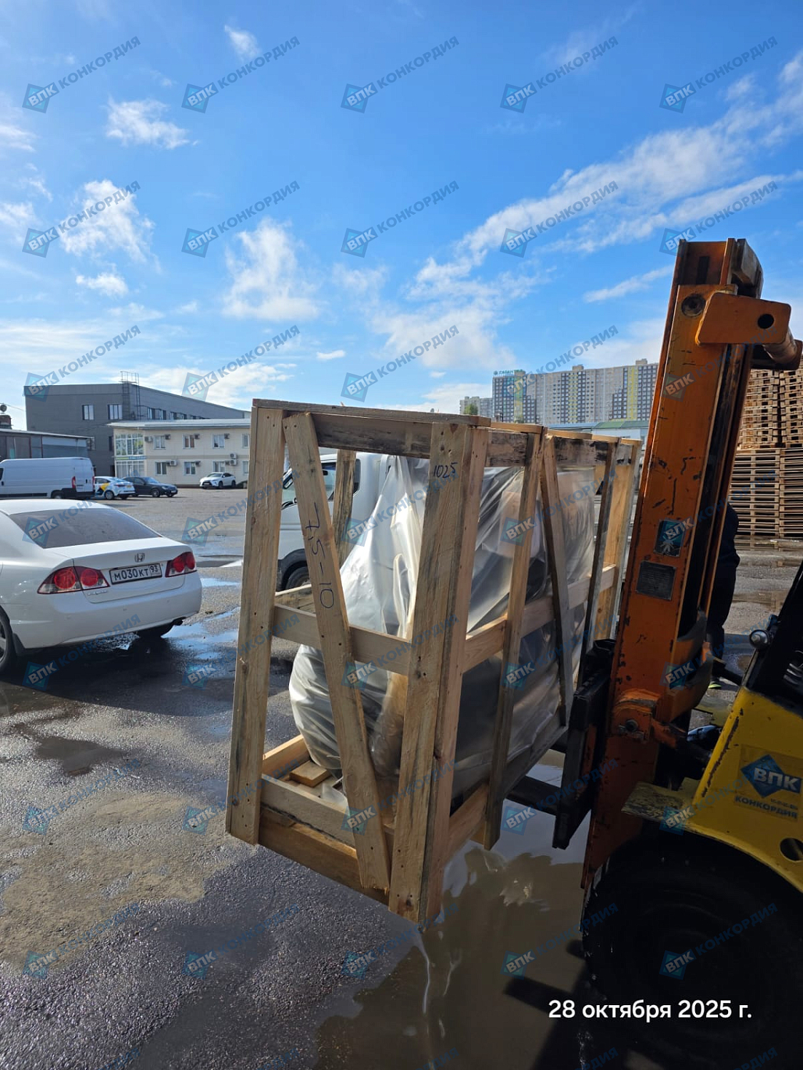 Отгрузка поршневого компрессора Remeza СБ4/Ф-500.LT100/16-7,5 и поршневого блока  LT100 в г. Краснодар